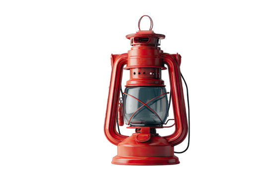 Camping lantern on a white background