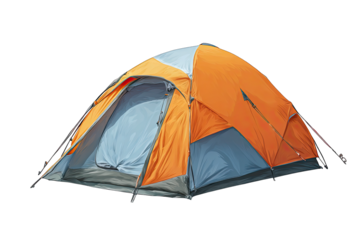 Camping tent on a white background