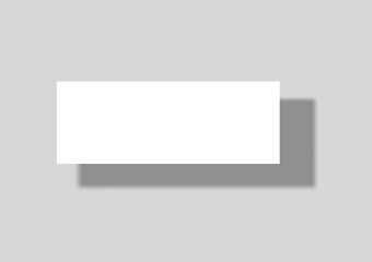 Envelope email signature invitation card mockup.