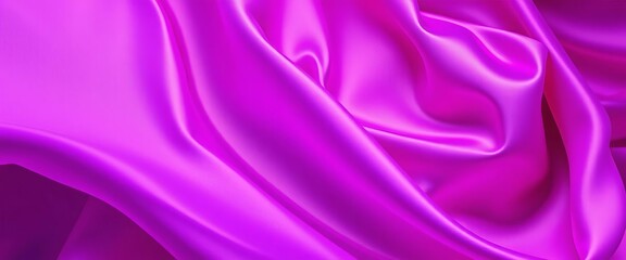 Obraz premium Swirling purple and pink silk, abstract flowing fabric texture, vibrant, movement