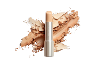 Concealer stick on a white background