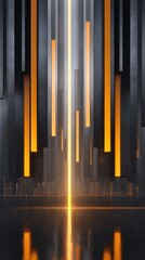 Fototapeta premium Dark orange abstract background with light, a modern digital art piece for wallpapers and backdrops.