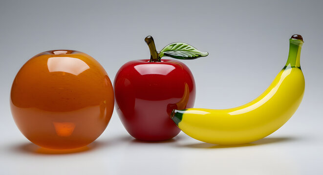 Glass shaped fruit art, wallpaper background