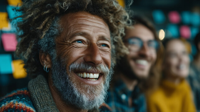 Diverse Group of Young Professionals Smiling Optimistically Together