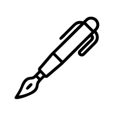 vector illustration of a pen