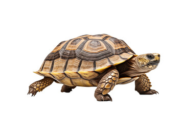 Obraz premium turtle walking on a transparent background