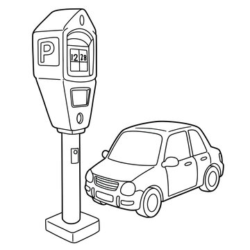 parking meter cartoon images