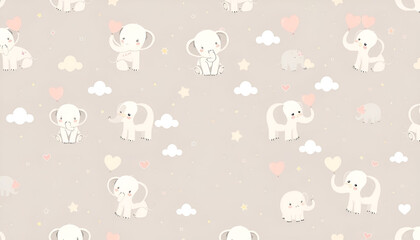 Obraz premium easter seamless pattern