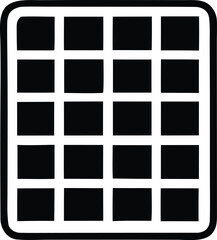 Abstract black grid with white border a minimalist geometric pattern for modern design applications and digital art projects