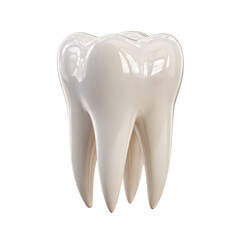 3D rendered healthy tooth