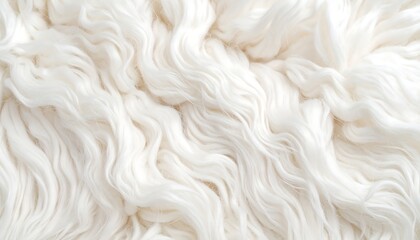 Soft merino wool fibers creating a textured surface in a closeup shot, showcasing its natural beauty and warmth.