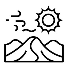 climate change Line Icon