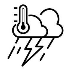 climate change Line Icon