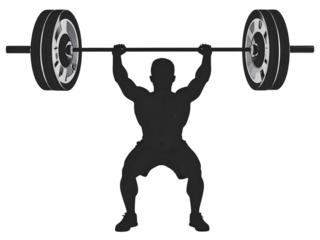 young man lifting weights