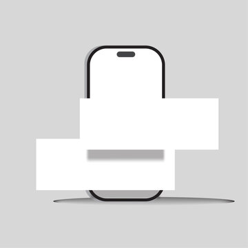 Email Signature Mockup Blank  With Smartphone