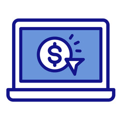 Obraz premium Pay Per Click Icon Element For Design