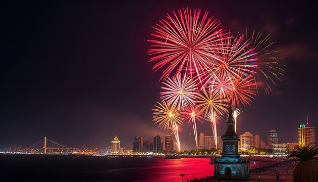 Muscat Festival Fireworks Explosions of color over Muttrah Corni