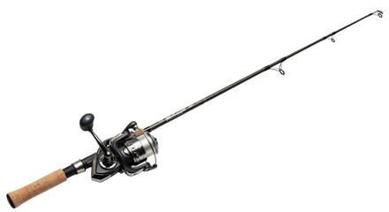 Fototapeta premium Fishing Rod and Reel Isolated on White Background, Angling Equipment