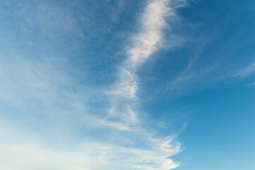 夏の空　夕暮れの時の空と雲246