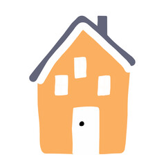 A house on a white background 