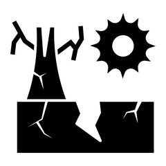 climate change Solid icon