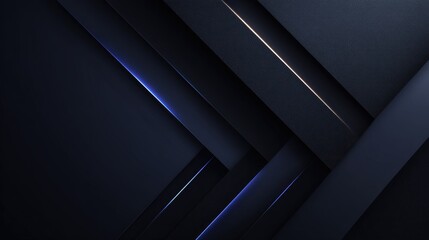 Dark, geometric design with diagonal lines and accents.