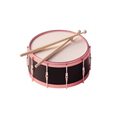 3D drum with sticks