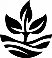 Elegant Botanical Leaf Emblem...