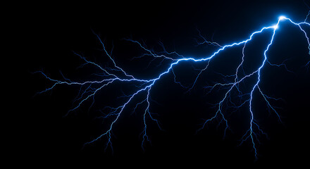 Fototapeta premium Abstract blue glowing plasma lightning effect with electric energy, light streaks, and futuristic background design. Perfect for science, technology, and energy concepts.