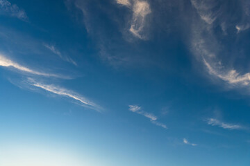 夏の空　夕暮れの時の空と雲264