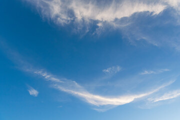 夏の空　夕暮れの時の空と雲261