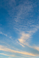 夏の空　夕暮れの時の空と雲267