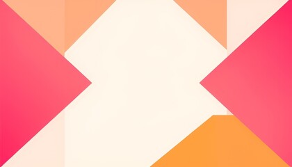 Orange and pink geometric shapes
