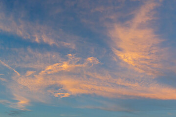 夏の空　夕暮れの時の空と雲275