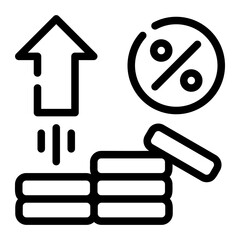 interest rate icon