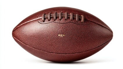 Fototapeta premium Close-up of a brown leather American football