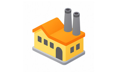 house on white background