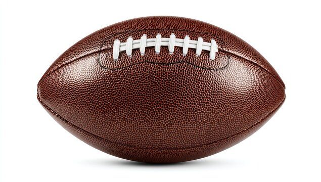 A brown American football