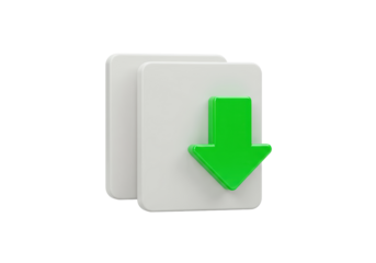 Isolated files download document application or web page transfer archive data icon