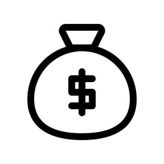 Alms Outline Icon Vector