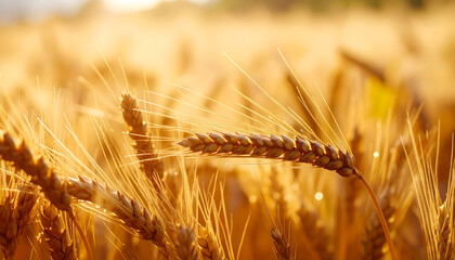 Golden Wheat Field at Sunset A Harvest Bounty