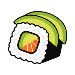 sushi cute vector illustration design