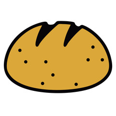 Fototapeta premium bun vector illustration.eps