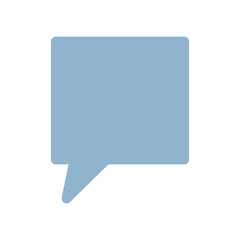 Naklejka premium シンプルな吹き出しのアイコンイラスト