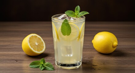 Fototapeta premium Fresh Lemonade Sparkle