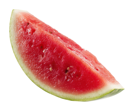 Slicing fresh watermelon summer picnic food isolated on transparent background