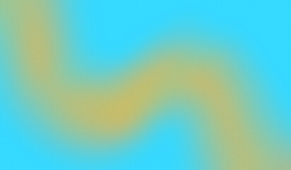 Gradient background soft aura of cyan and yellowish brown. Noise texture is ideal for poster, banner, web, card, or product advertising background design.