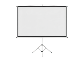 Presentation screen isolated on transparent background
