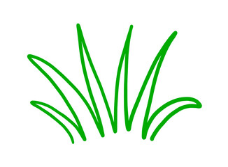 Grass drawn with green lines