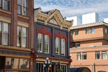 Fachadas coloridas de Victoria Canada